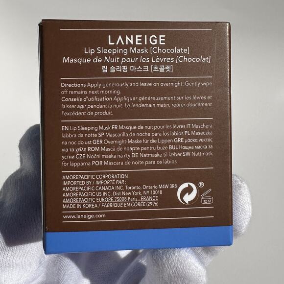Laneige Sleeping Mask Lip Balm Chocolate Cacao Rare NIB Full Size 20g / 0.70 oz - Picture 6 of 13